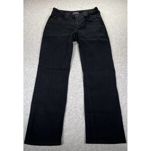 Not Your Daughters Jeans‎ NYDJ Womens 8p Black Denim Straight Lift Tuck Stretchy
